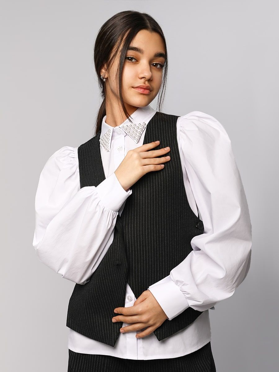 Блузка для девочки Соль&Перец SP1021 - белый