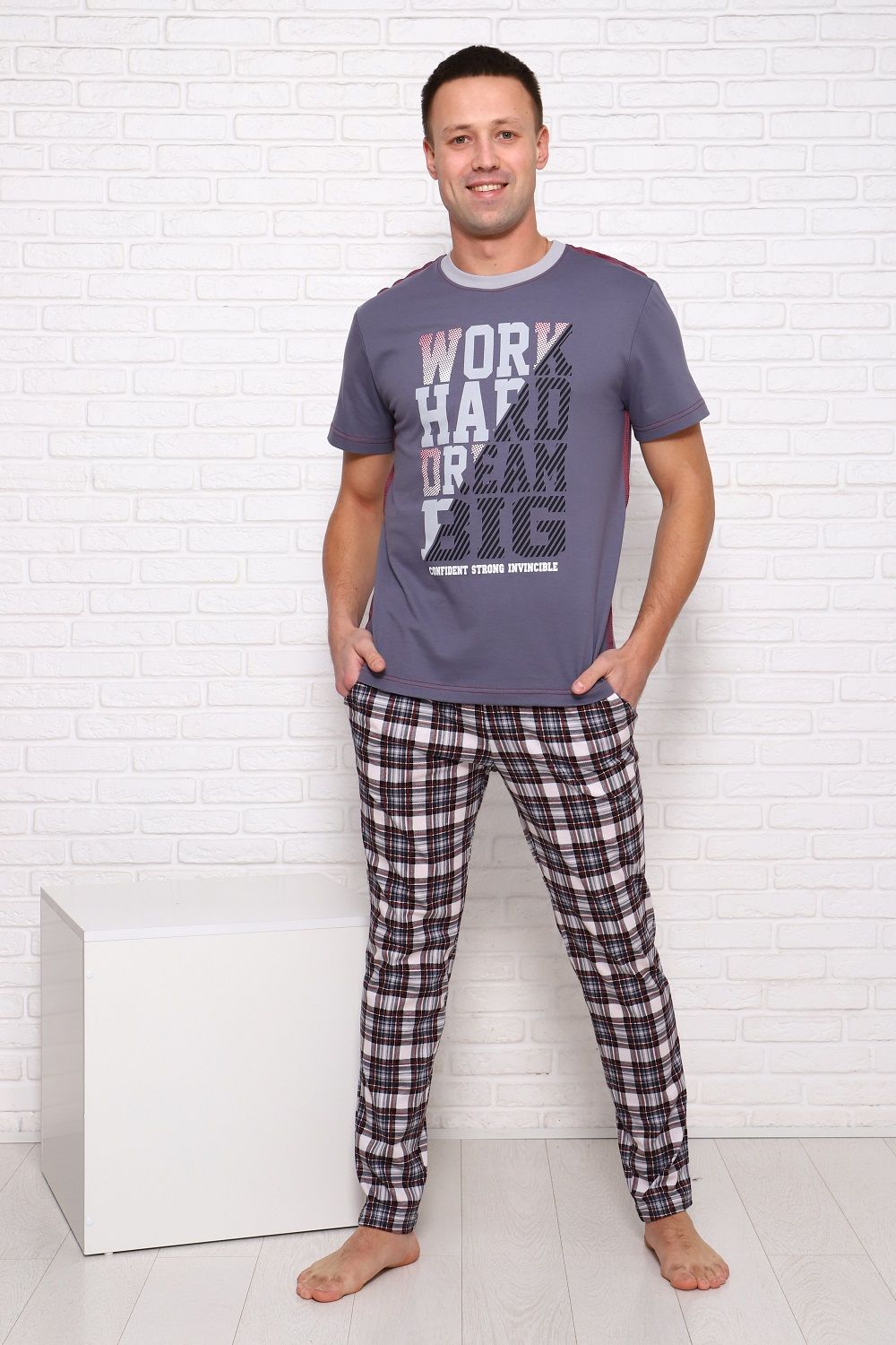 1046 Пижама - серый