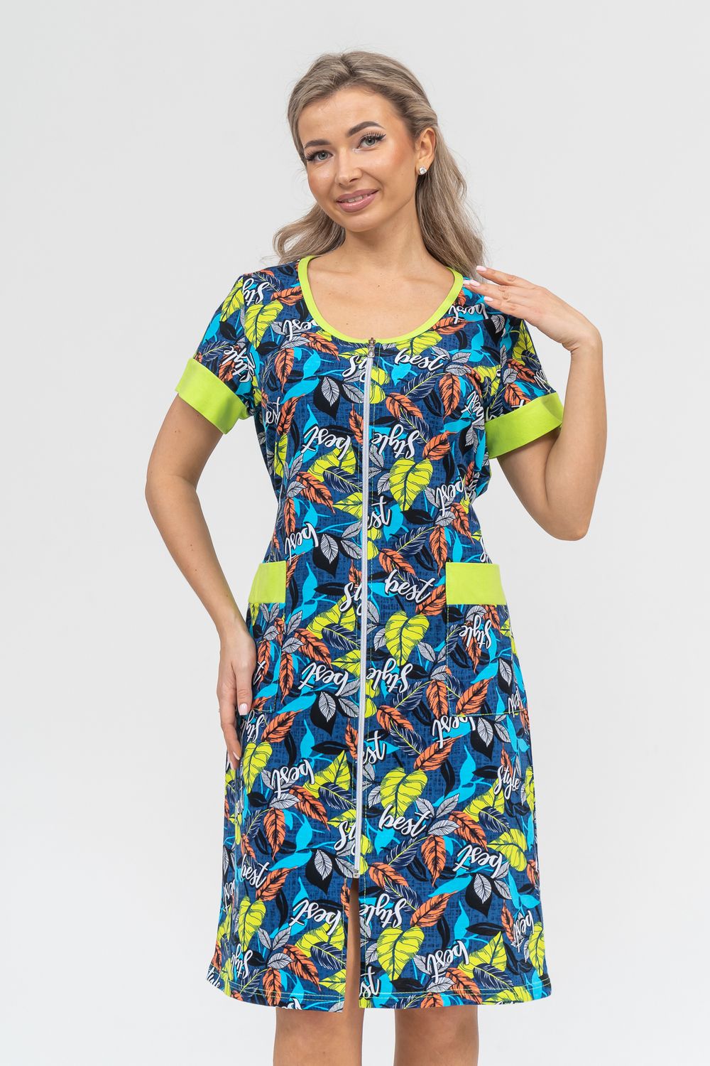 Халат 36912 - салатовый