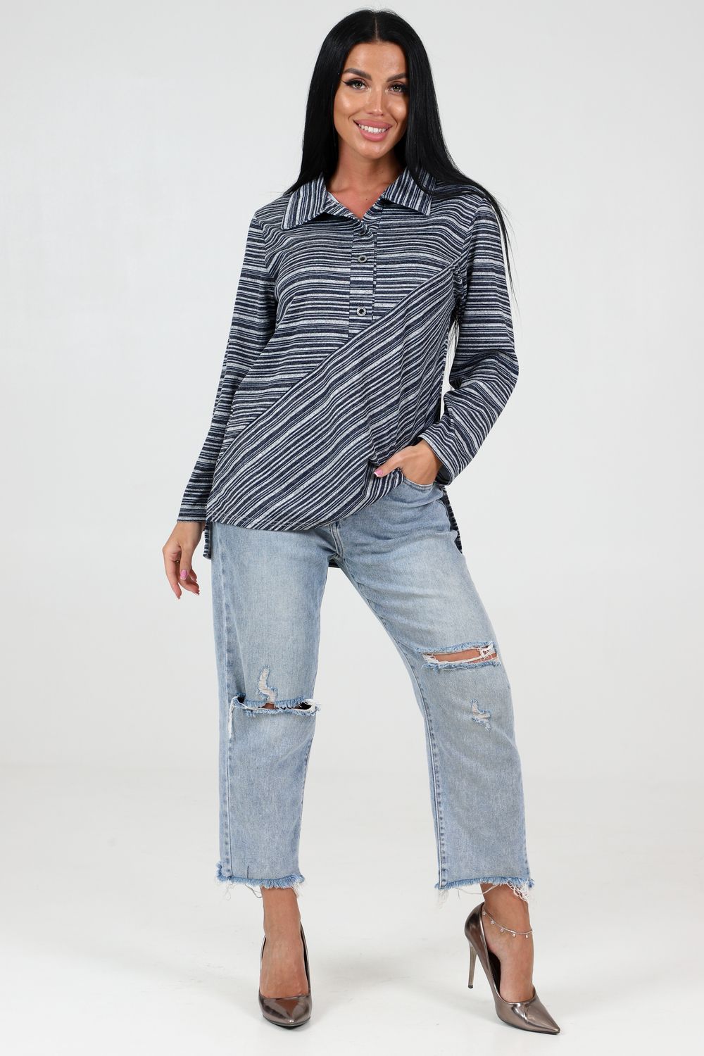 Женская туника 31923 - синий