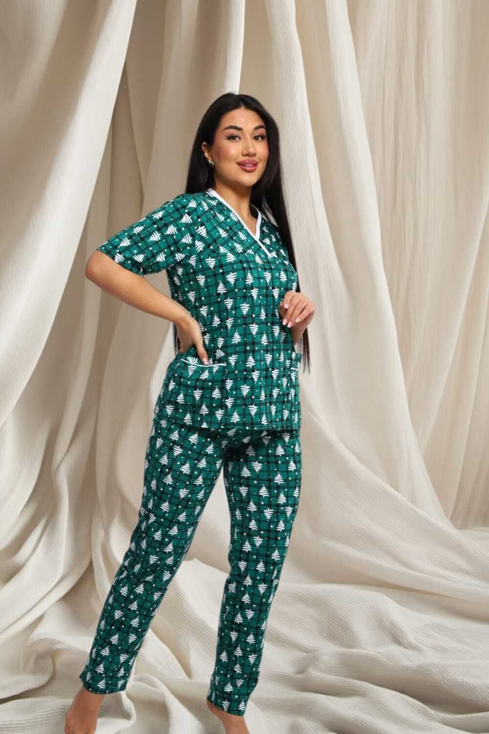 женский костюм 39054 - зеленый