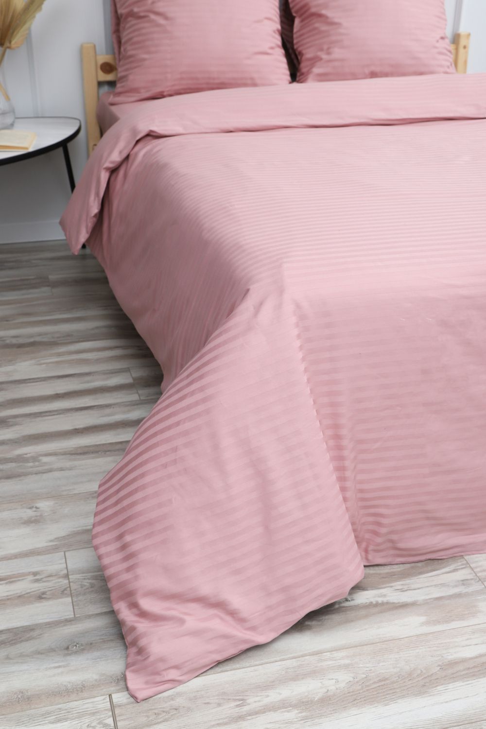 Пододеяльник из страйп-сатина Комфорт - пыльная роза