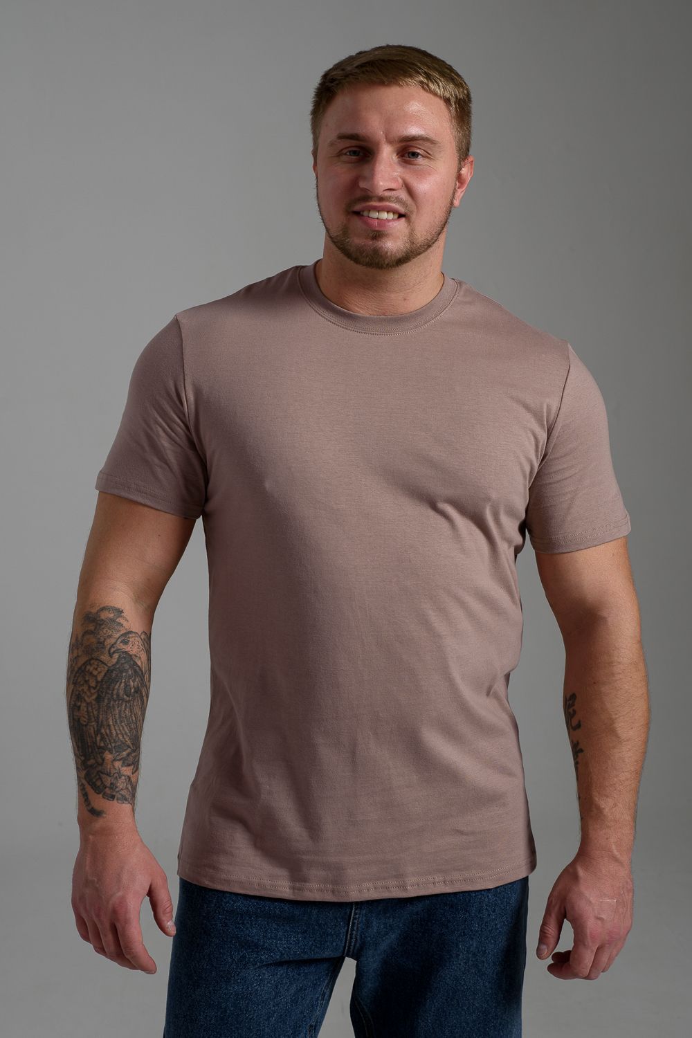 Футболка 8471/4 унисекс - кофе с молоком