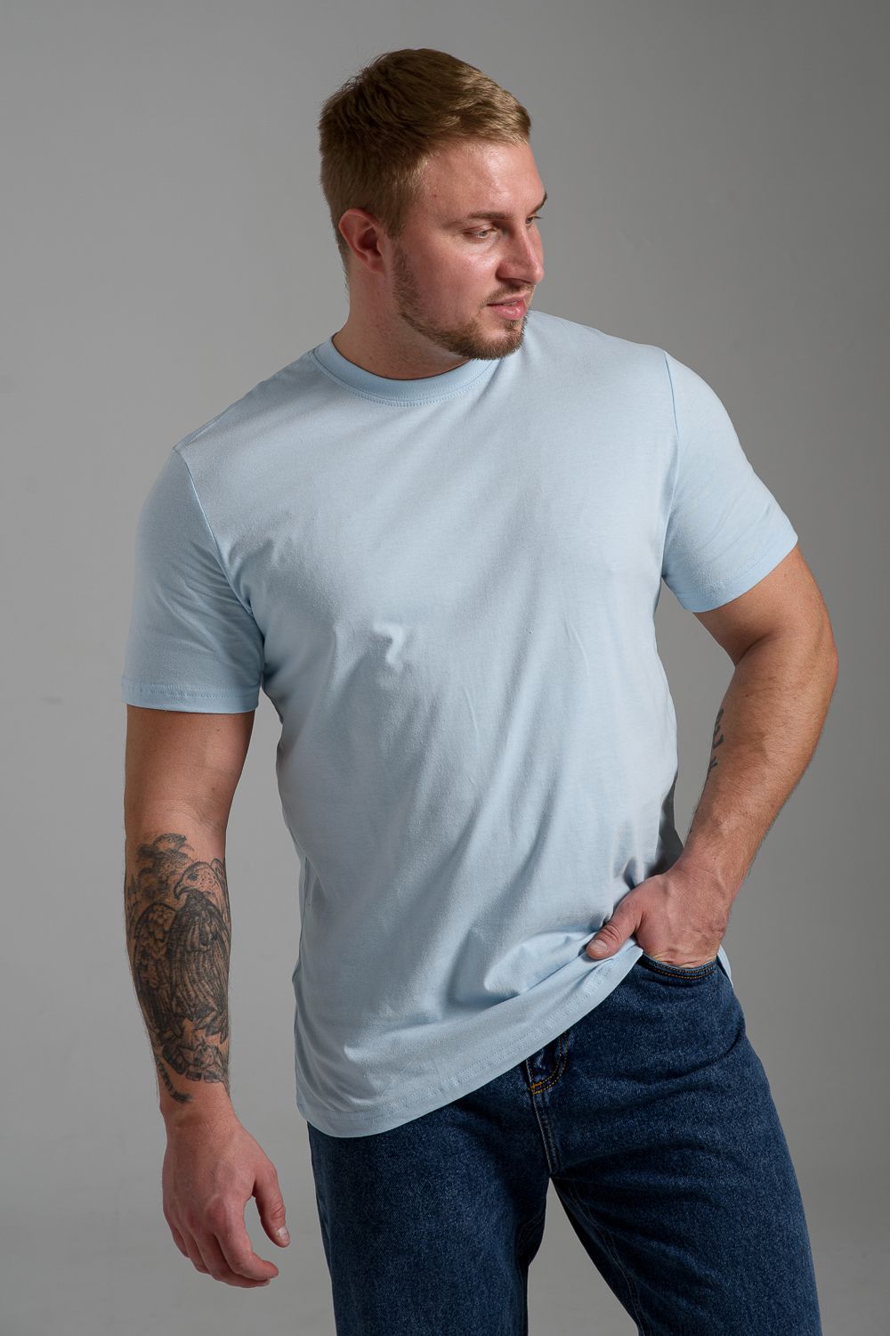 Футболка 8471/4 унисекс - небесный