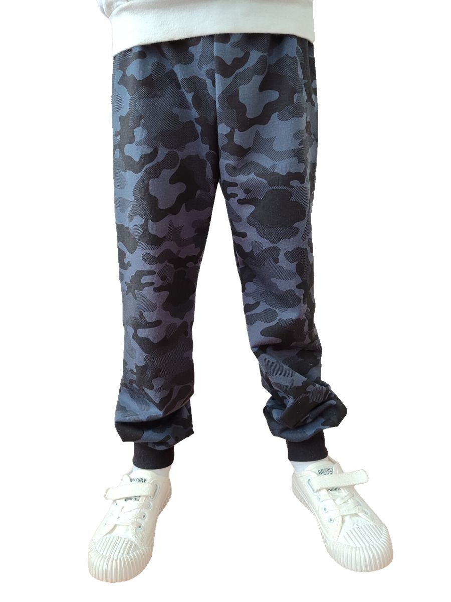 Детские брюки 33058 футер петельный - милитари