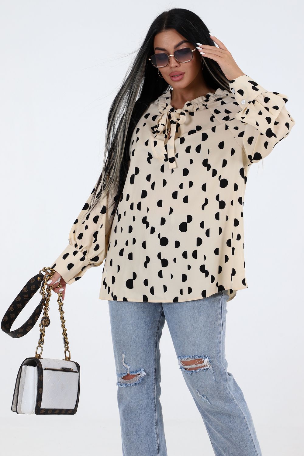 Женская туника 31924 - бежевый