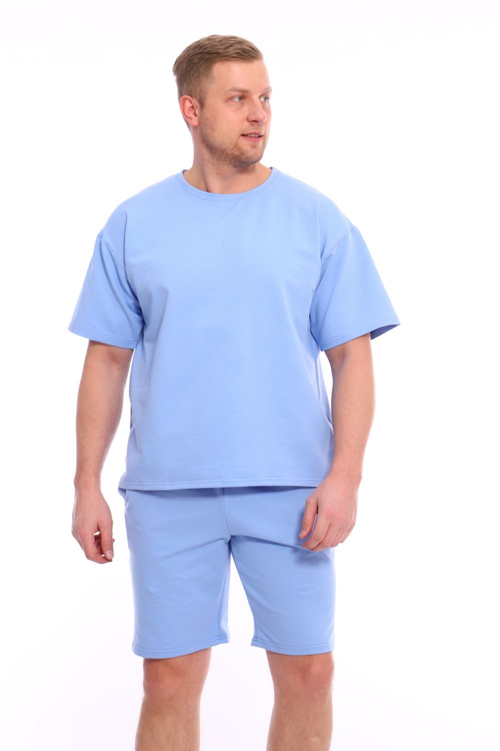 Комплект с шортами Бриз 27 - голубой