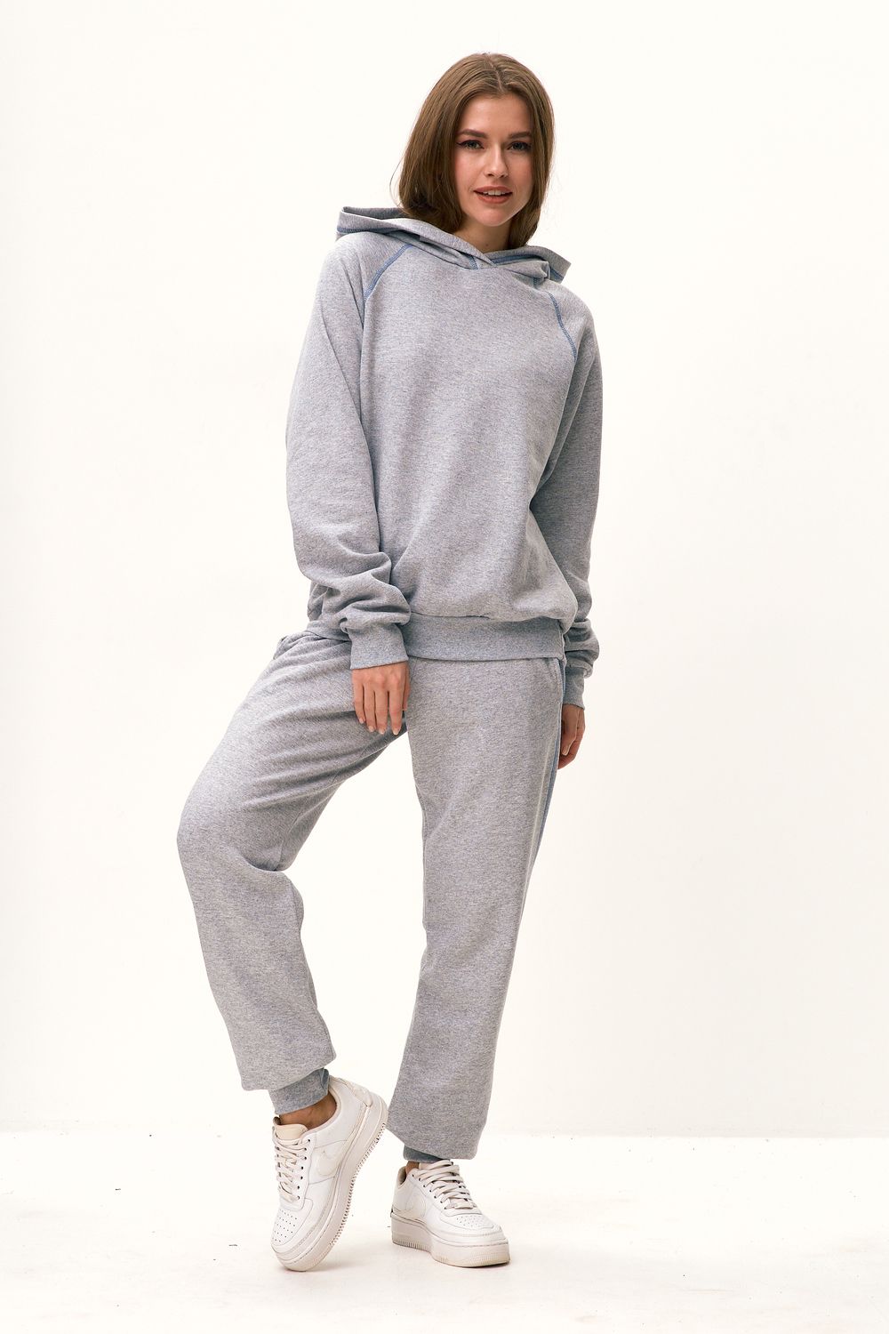 Костюм женский 58012 - серый меланж