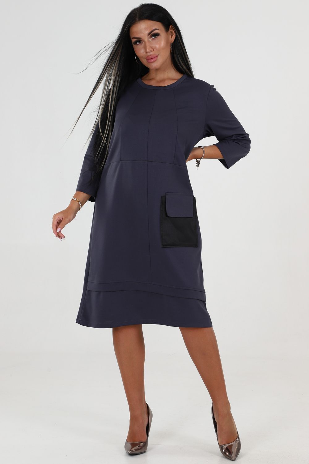 Женское платье 31929 - серый