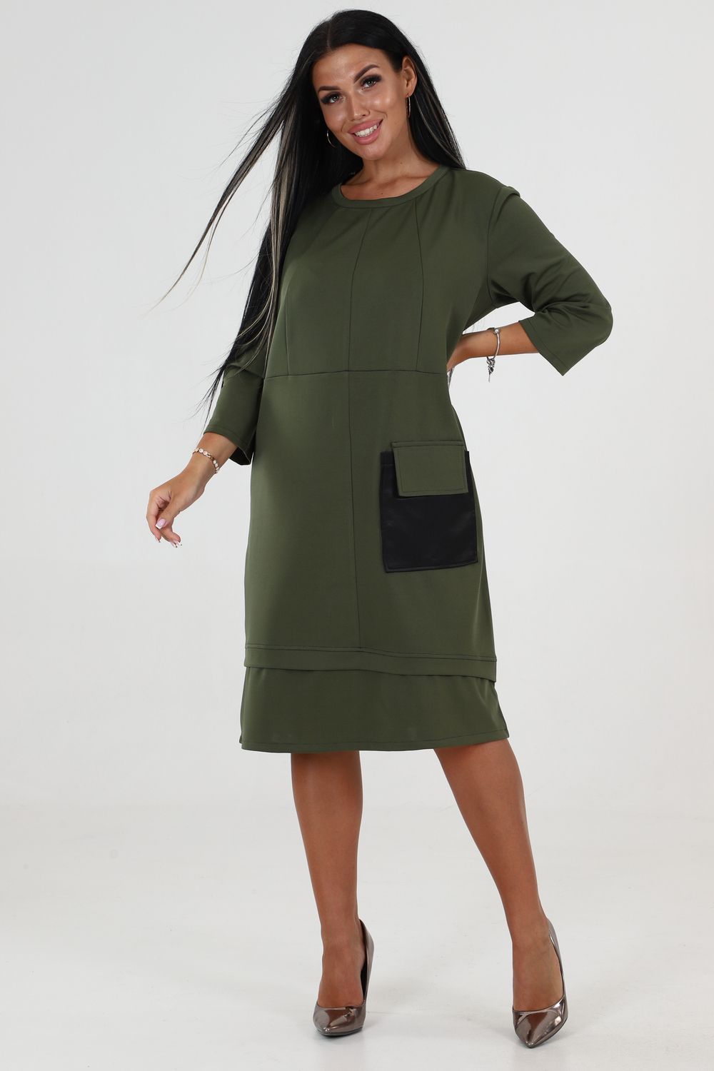 Женское платье 31929 - хаки