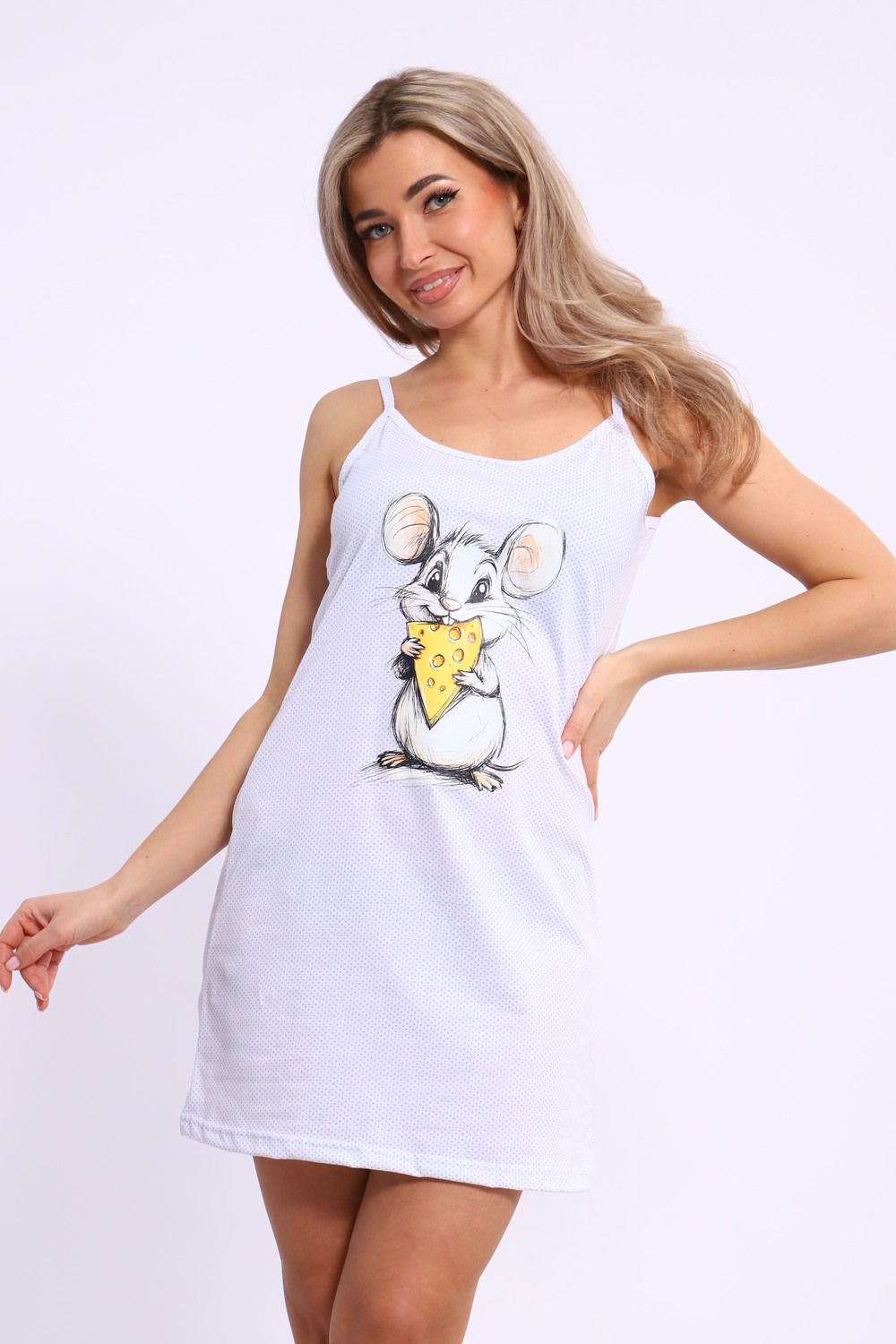 сорочка 70128 - голубой