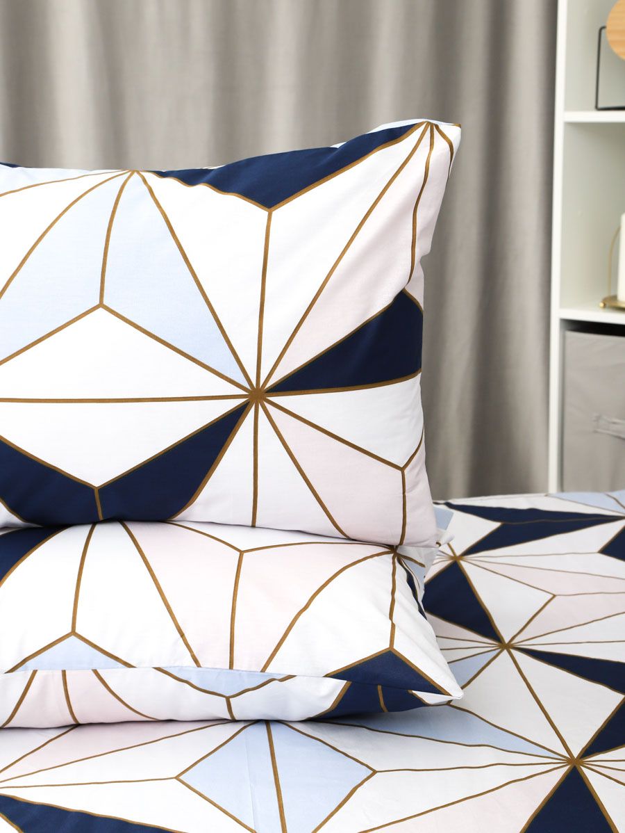 Наволочка поплин Галактика - белый