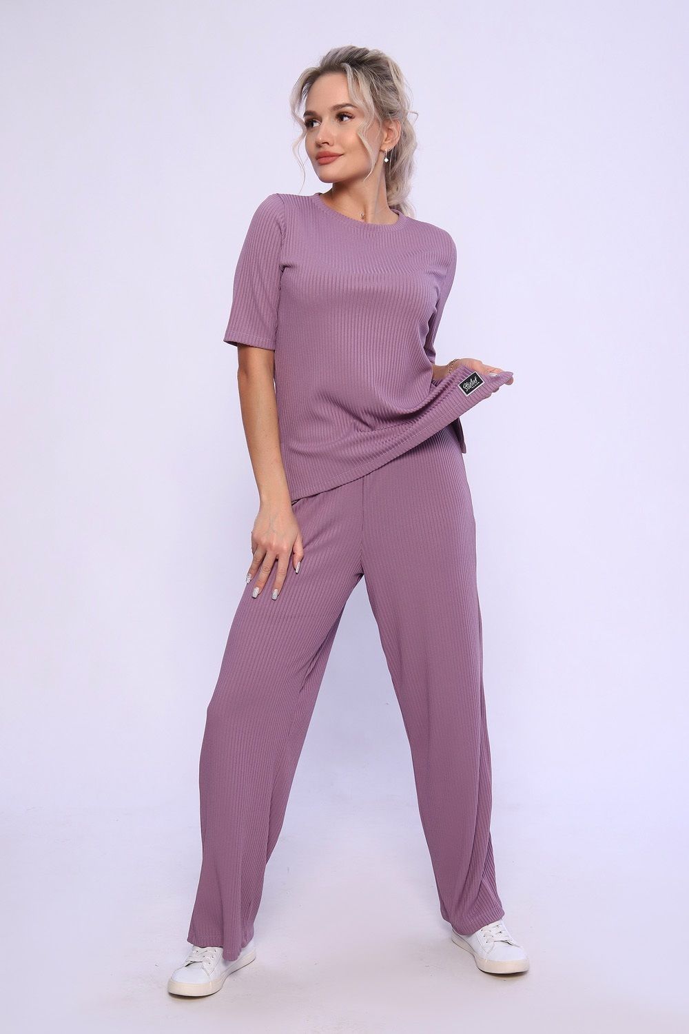 Костюм (футболка+брюки) - Stylus - 743 - сухая роза