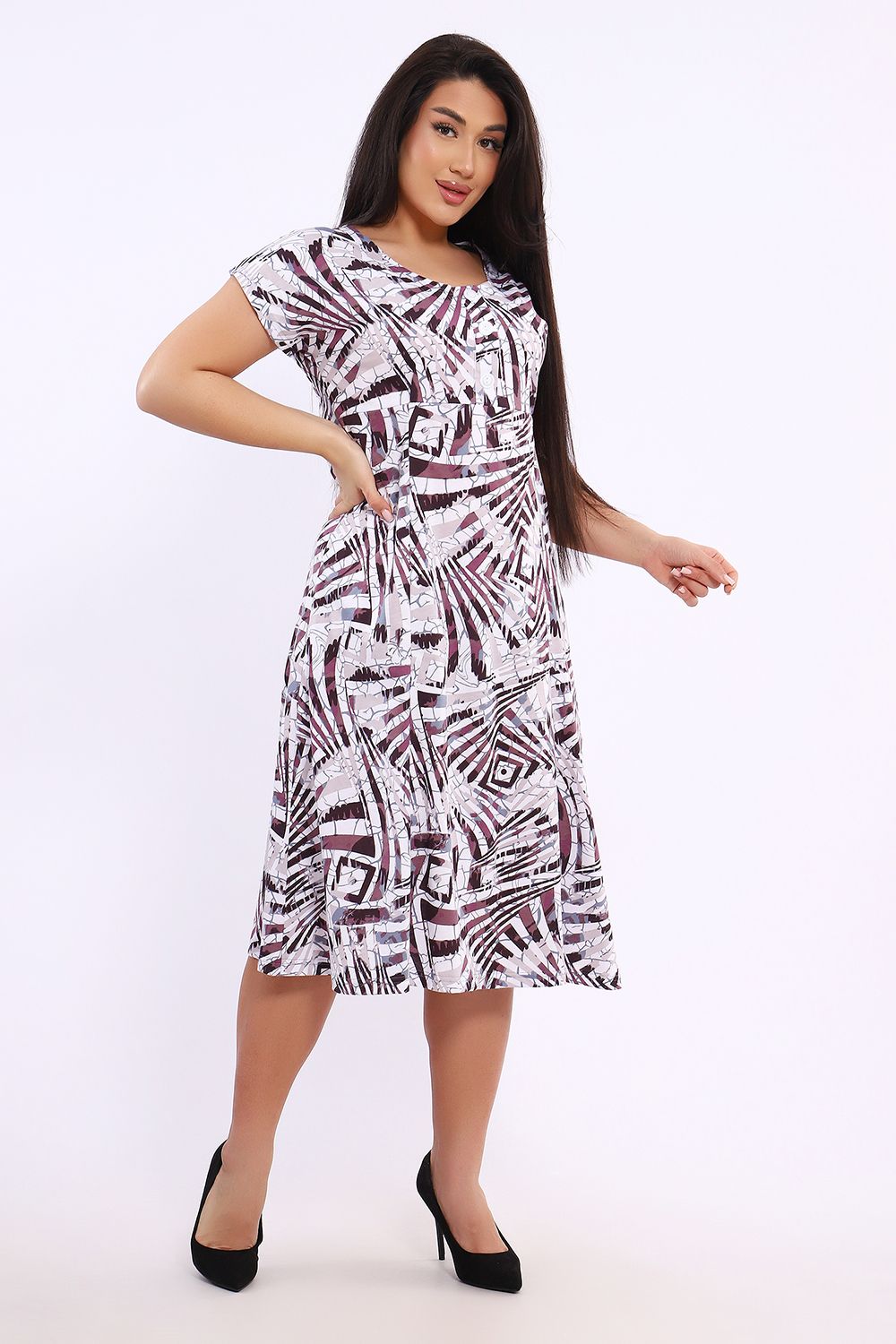 Платье 020 - коричневый