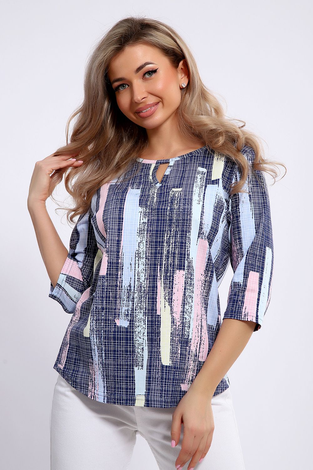 Туника женская 5724 - клетка