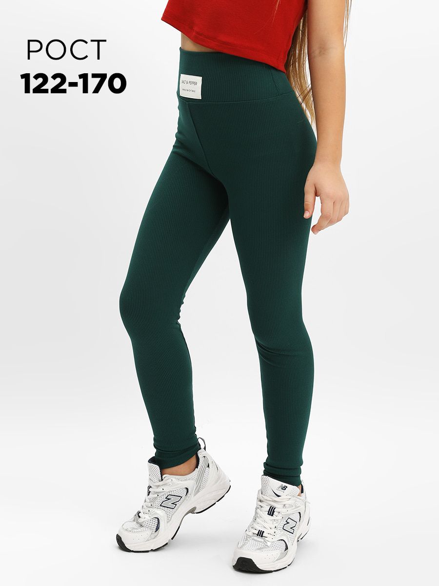 Лосины для девочки SP8234 - темно-зеленый