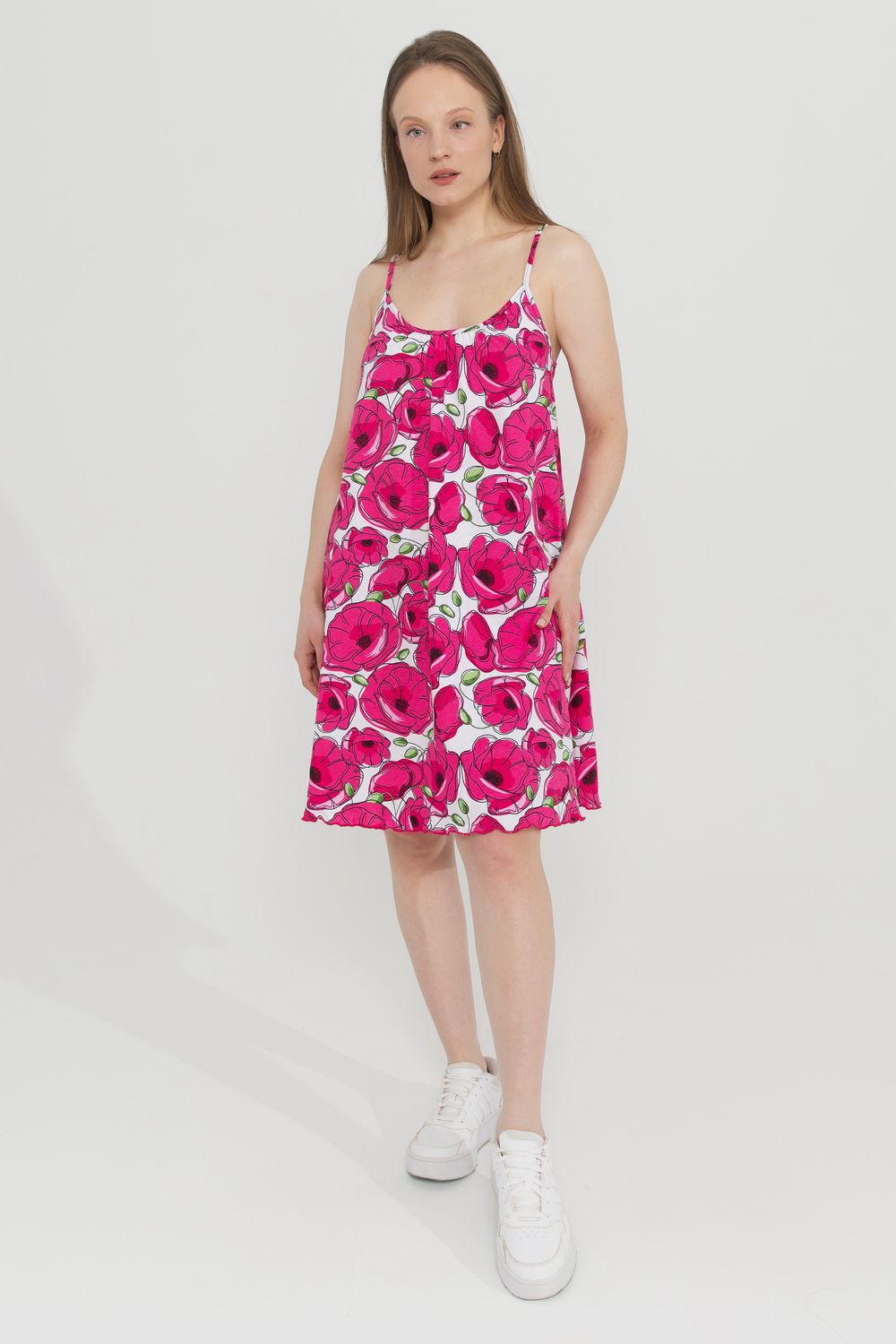 Сарафан 18052 - малиновый