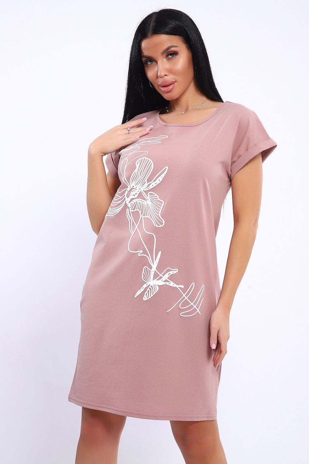 Туника женская 82086 - сухая роза