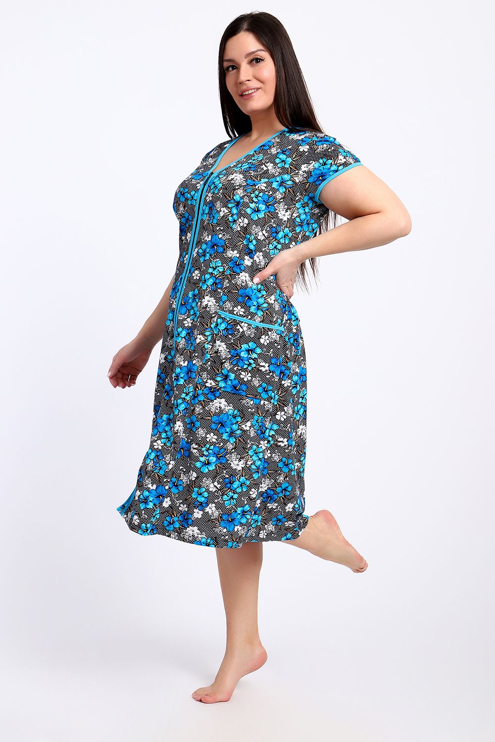 Халат женский 29013 - синий