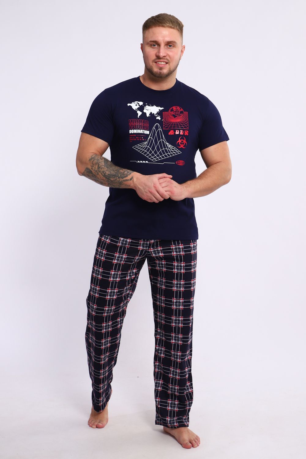 Костюм с брюками 050 - темно-синий