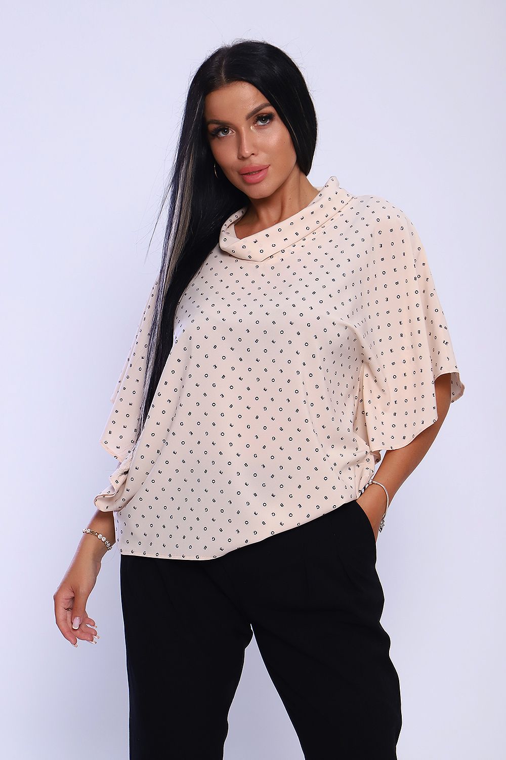 Блузка 32729 - кремовый