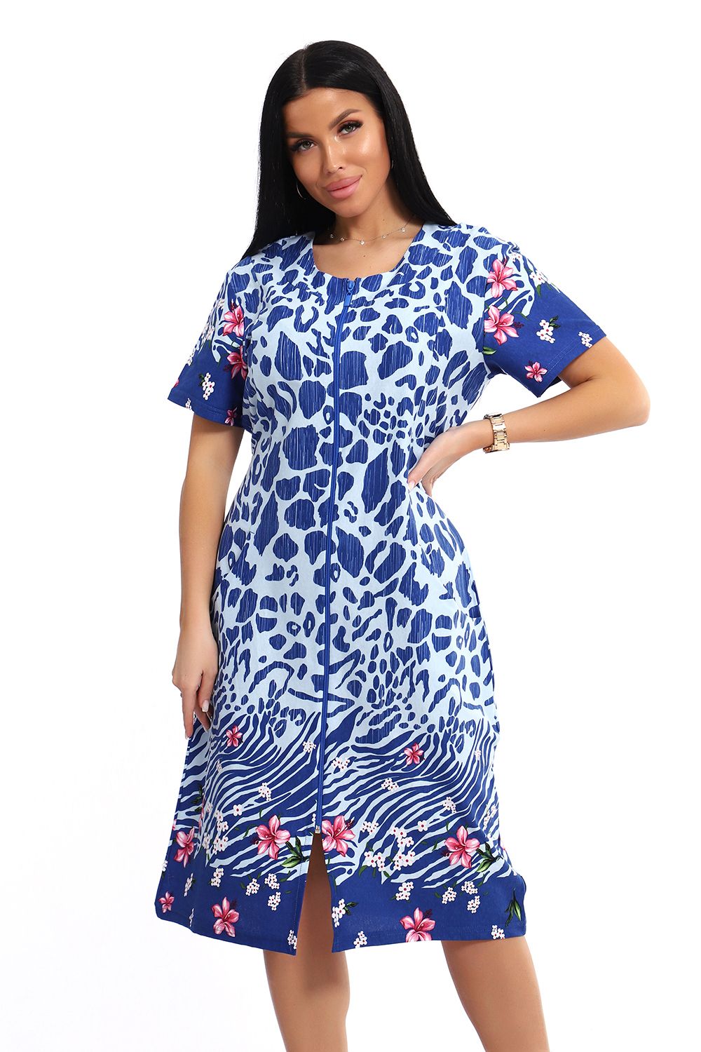 Халат женский ЕХЛ-1050 - синий