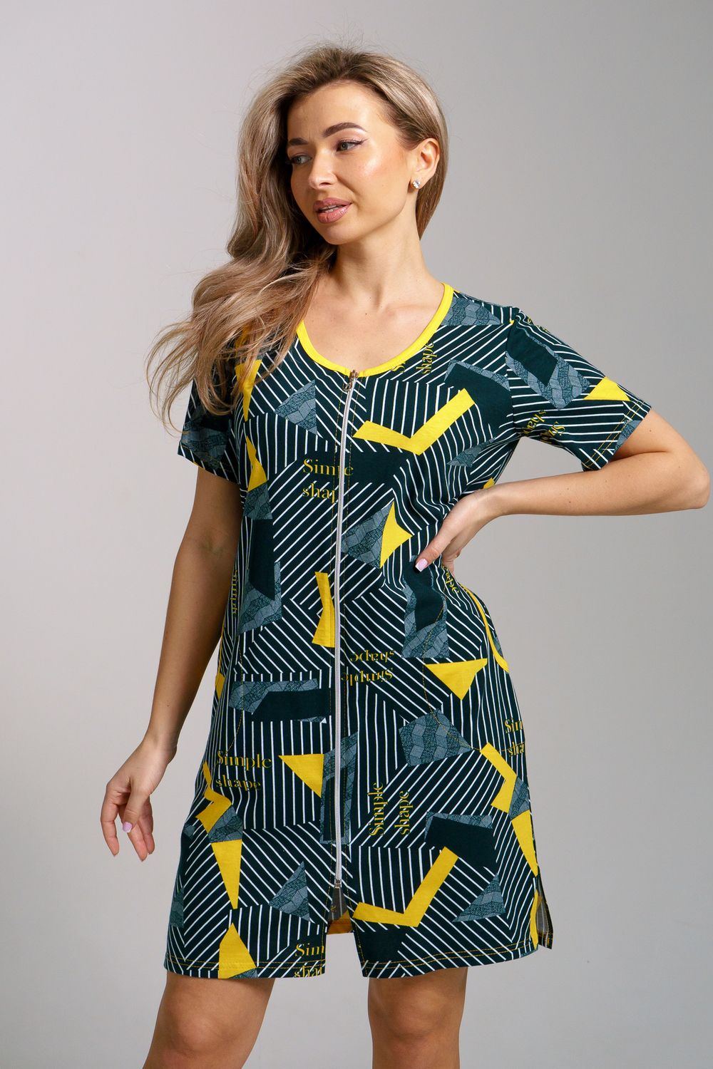 Халат 36937 - зеленый