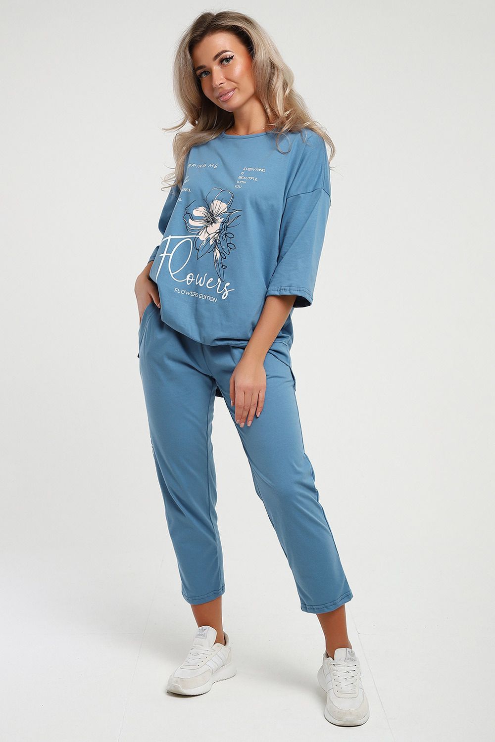 Костюм 51180 - джинс светлый