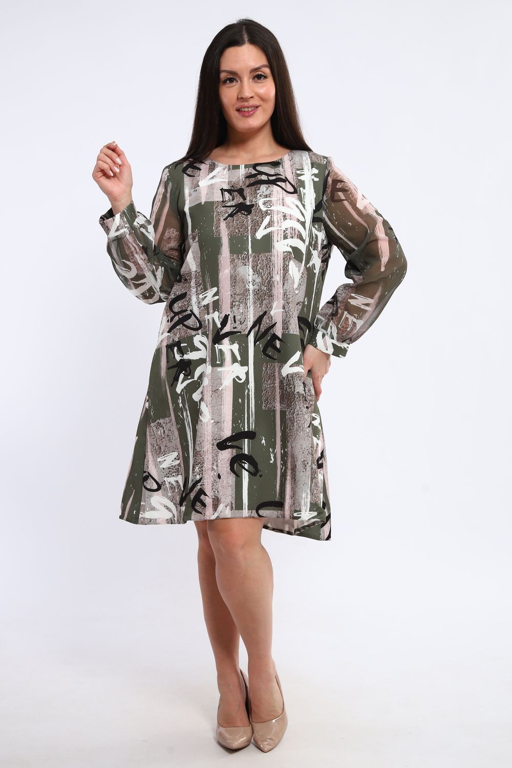 Женское платье 31936 - серый