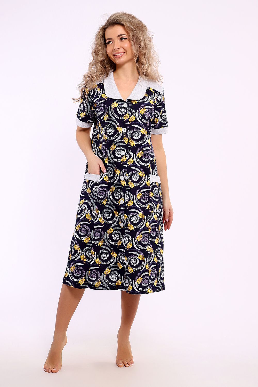 Халат 51170 - фиолет