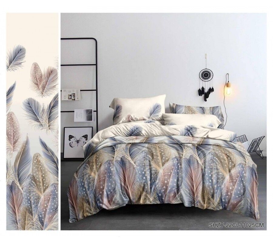 Постельное белье Перышки полисатин, наволочки 70х70см - белый