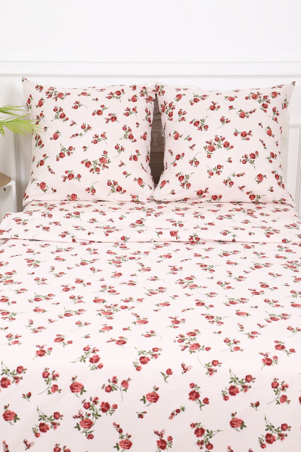 Постельное белье Розы прованс полисатин, наволочки 70х70см