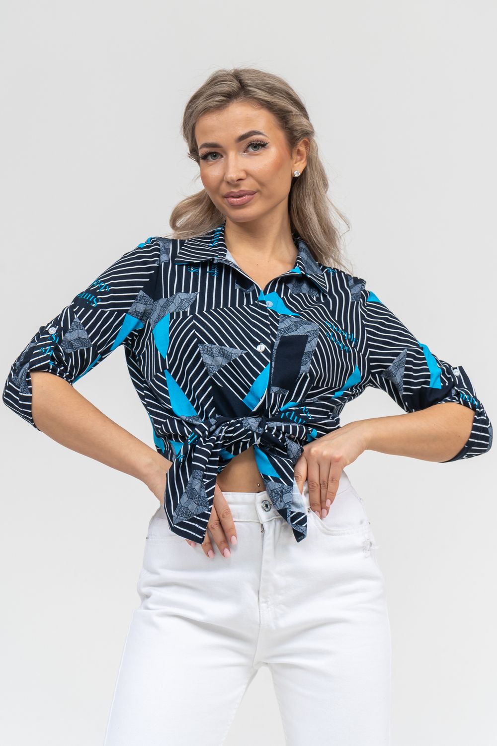 Рубашка 36903 - синий