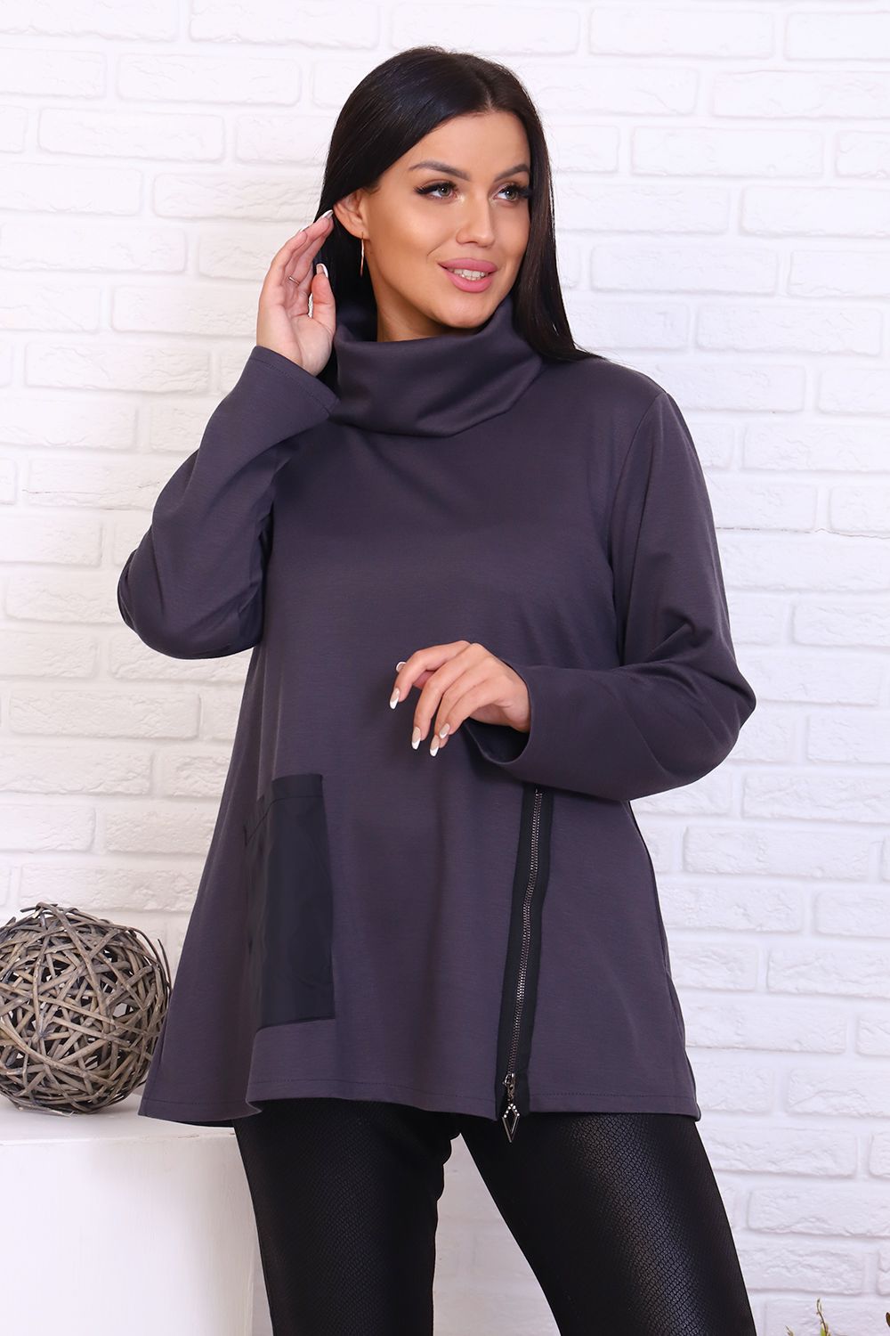 Туника 31582 - серый