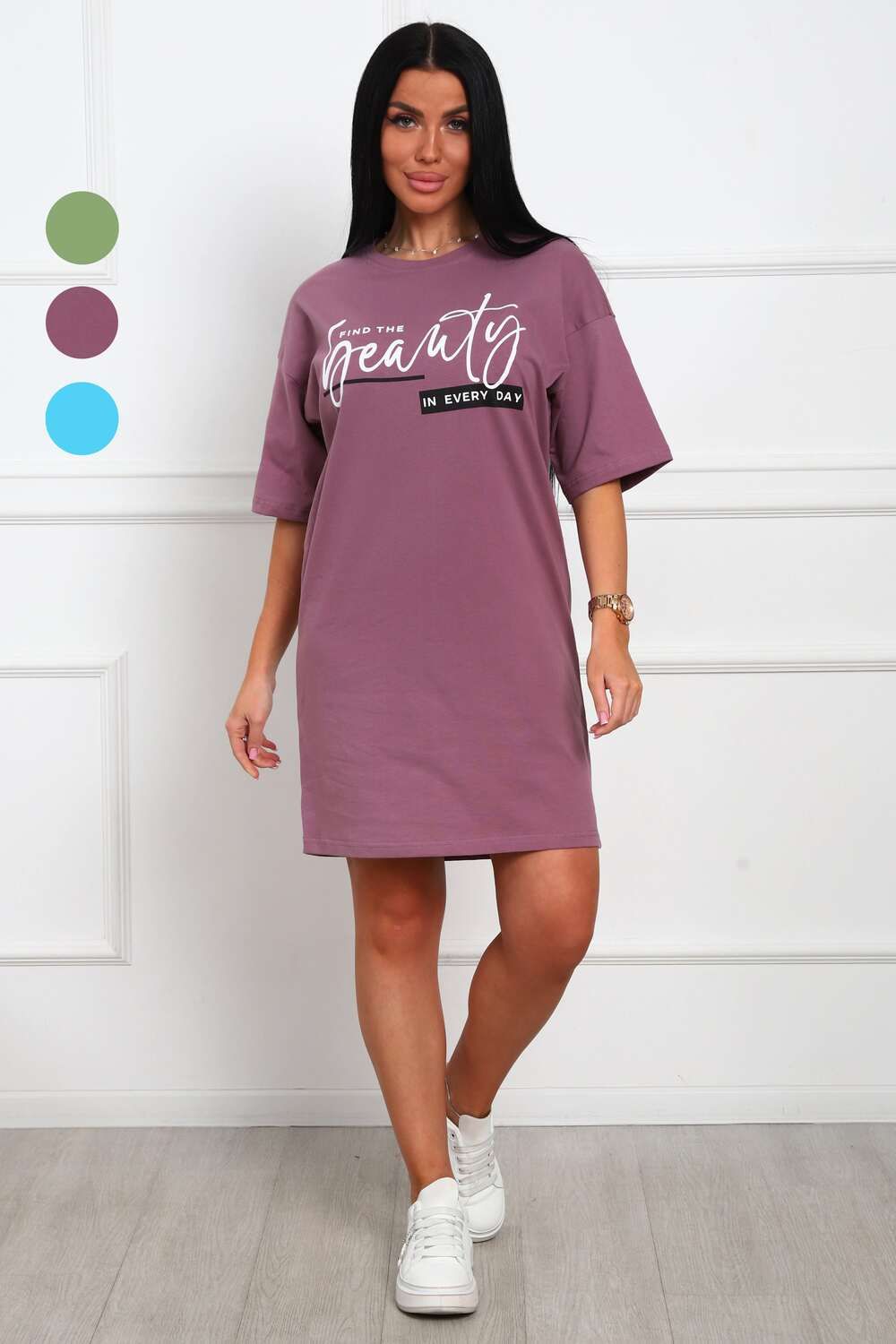 29520 туника женская - пыльная роза