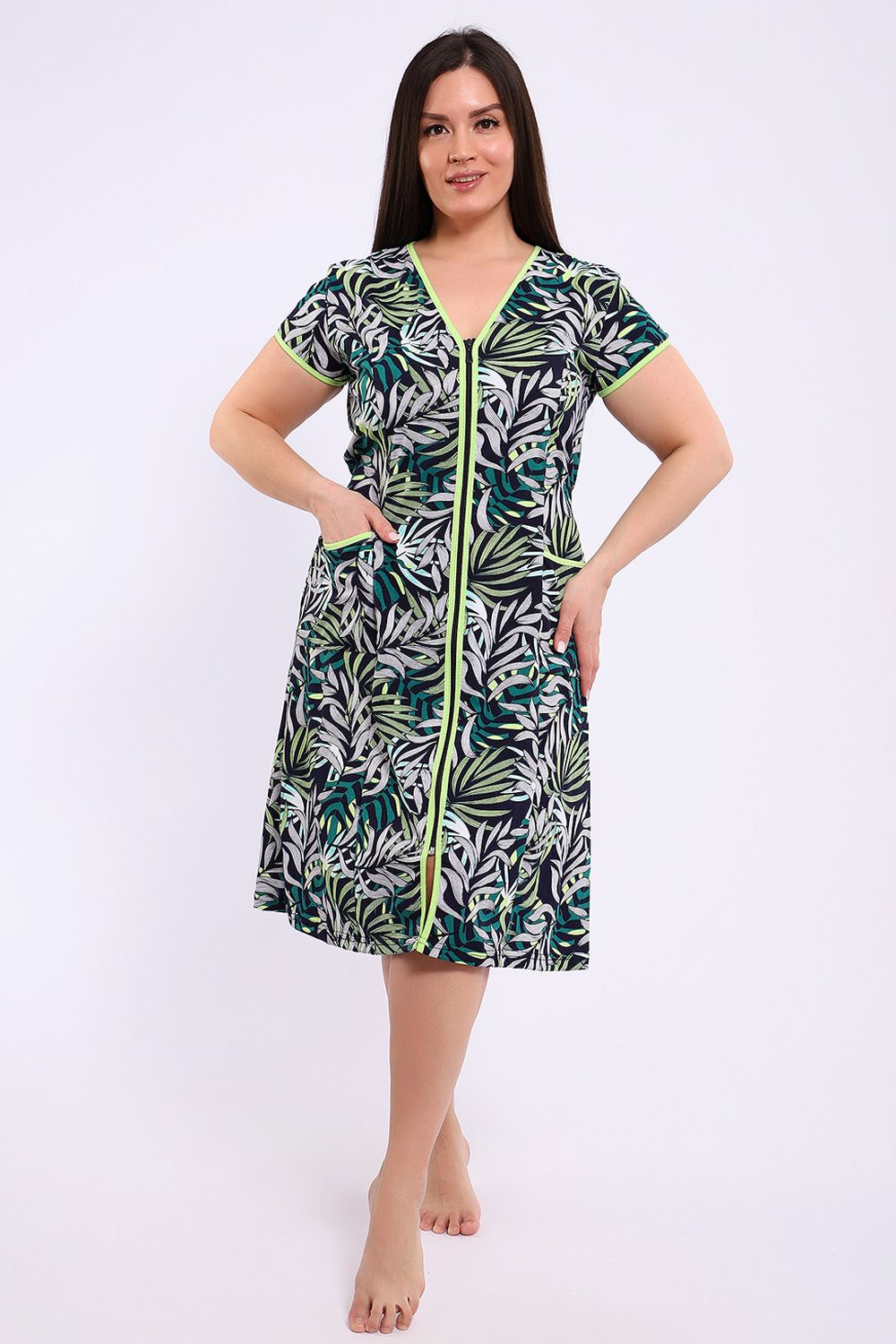 Халат женский 29013 - зеленый