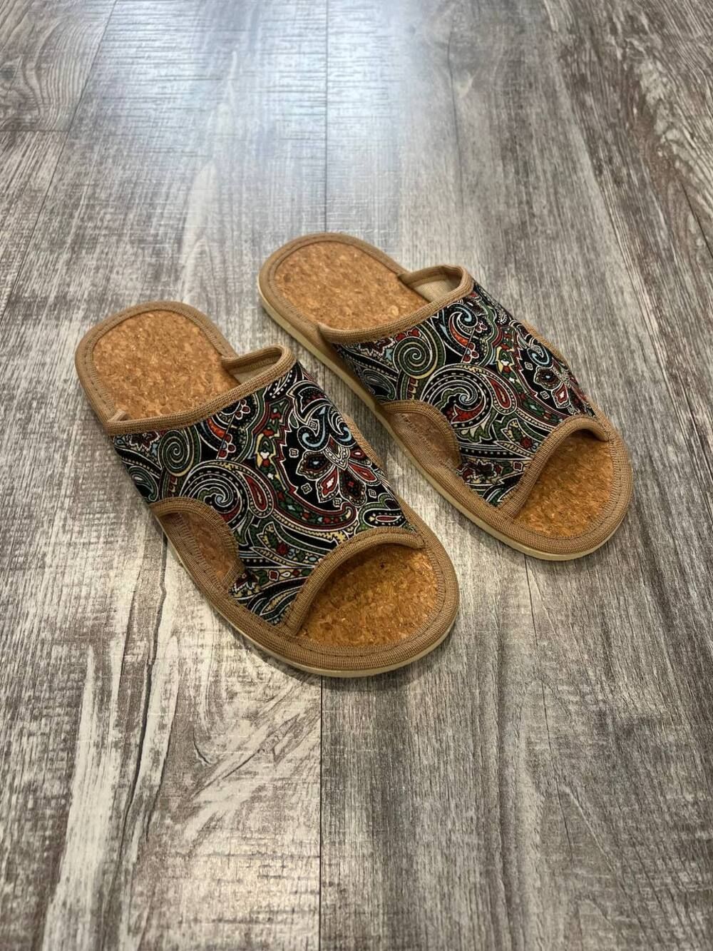 Тапочки женские арт.106п - зел огур