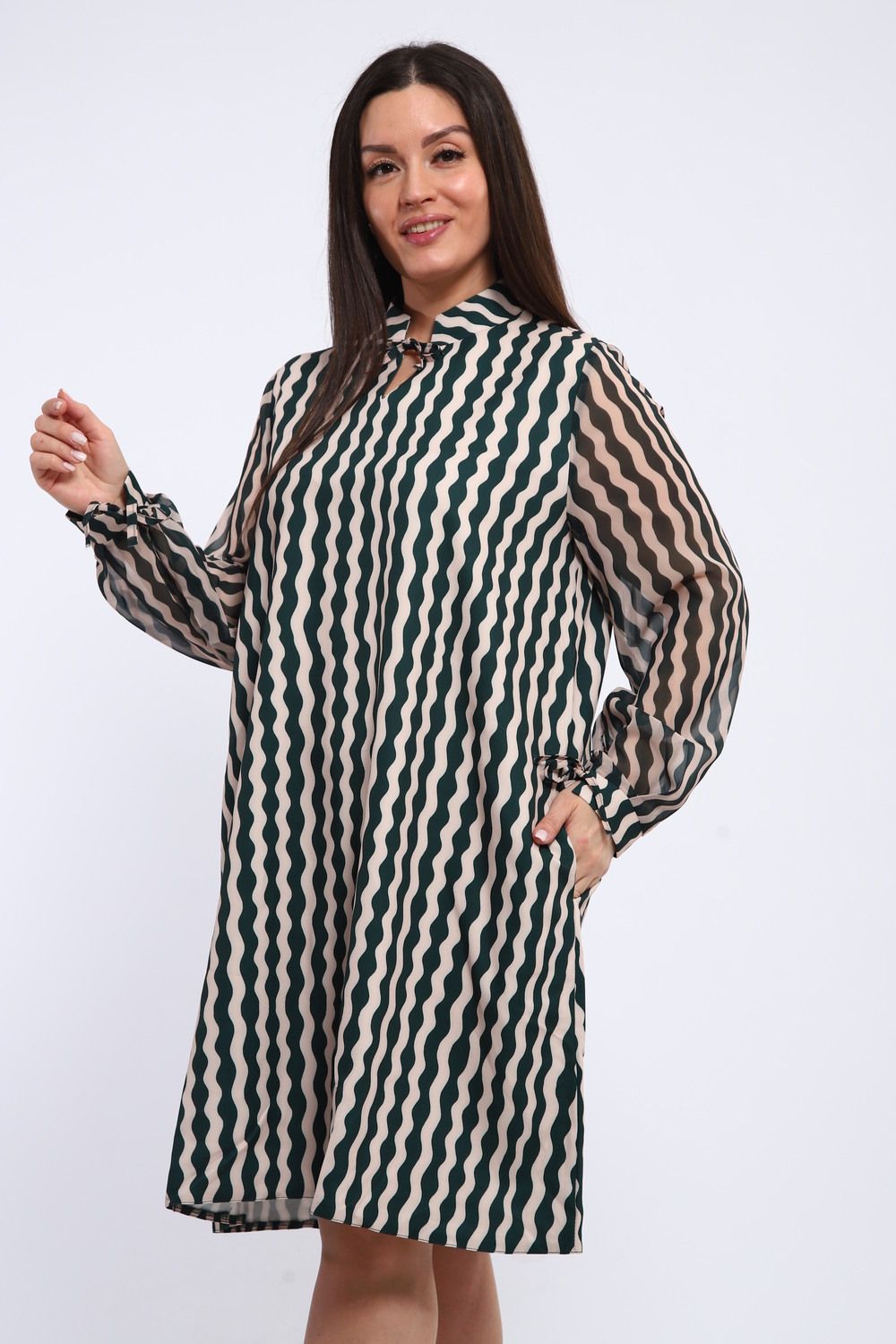 Женское платье 31939 - бежевый