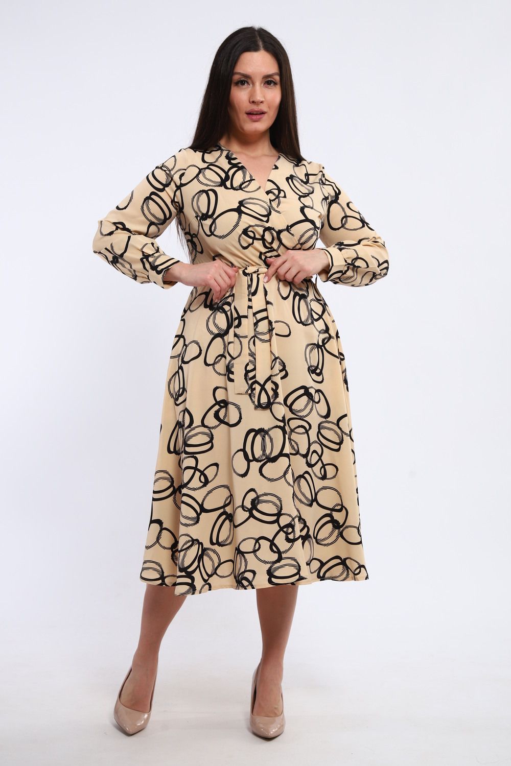 Женское платье 31938 - бежевый
