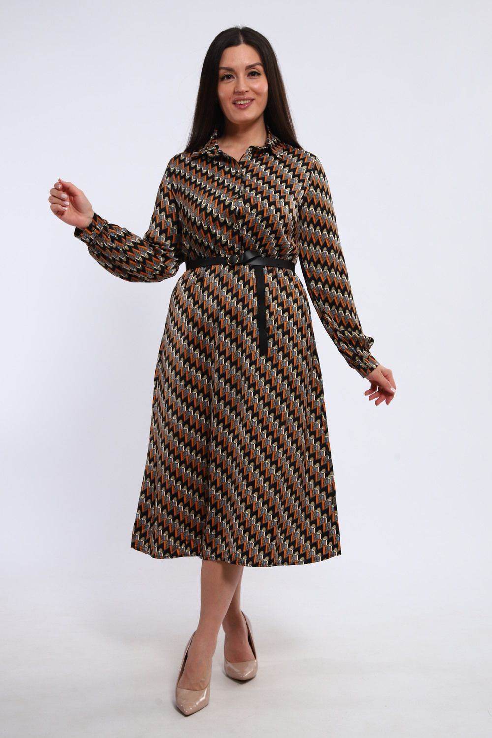 Женское платье 31943 - коричневый