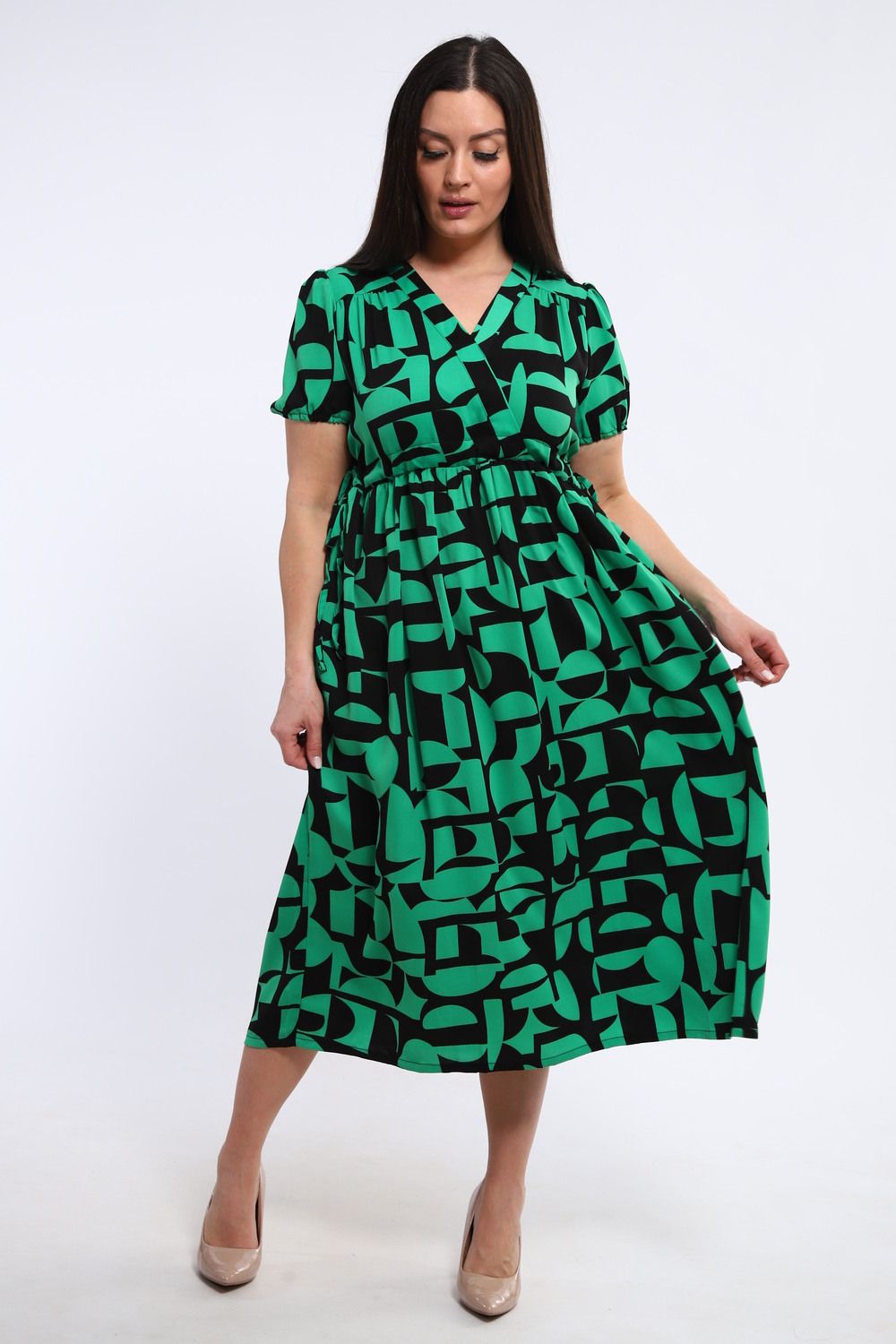 Женское платье 31945 - зеленый