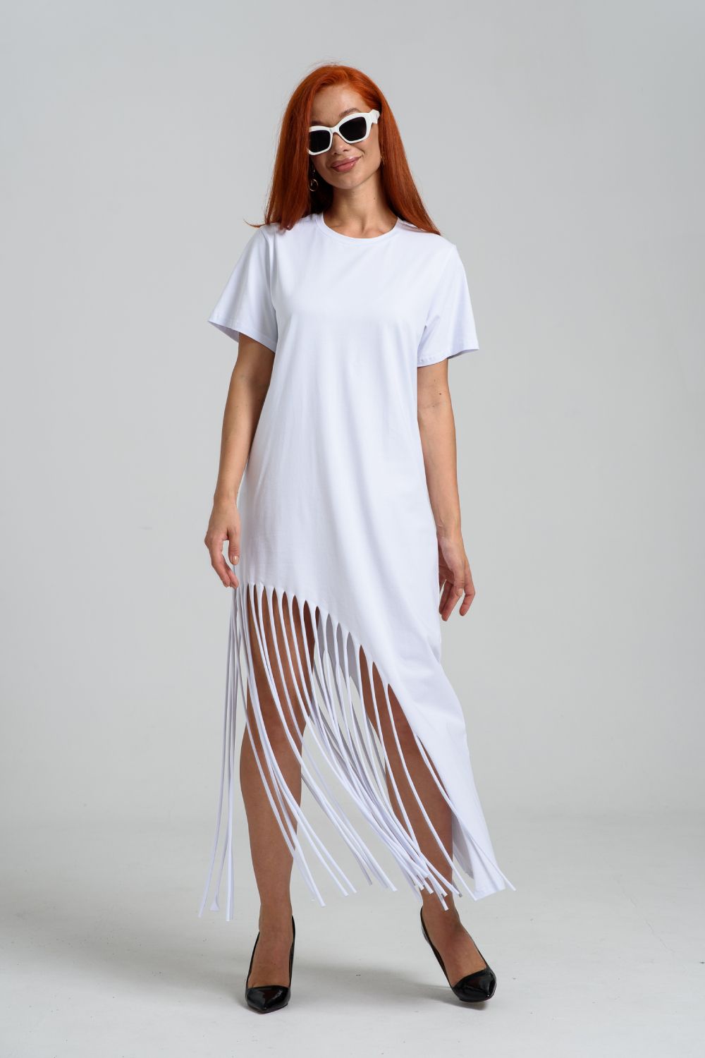7472 Платье женское - белый