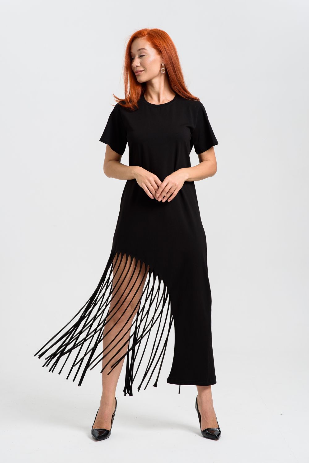 7472 Платье женское - черный