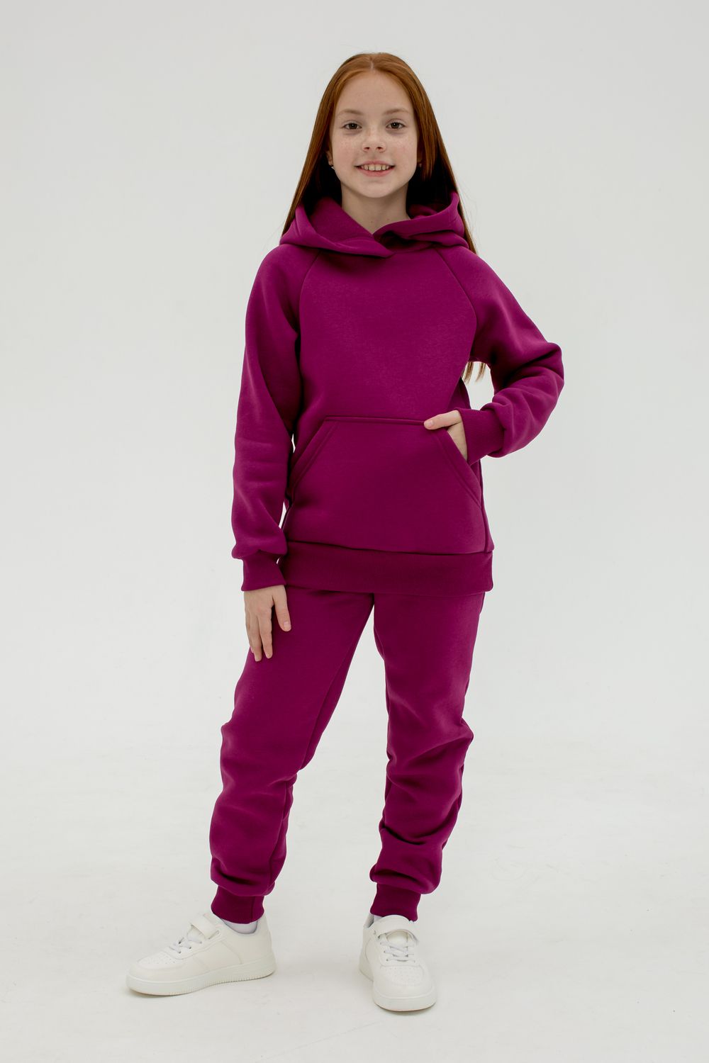 Костюм футер начёс Николь 40000 - сливовый