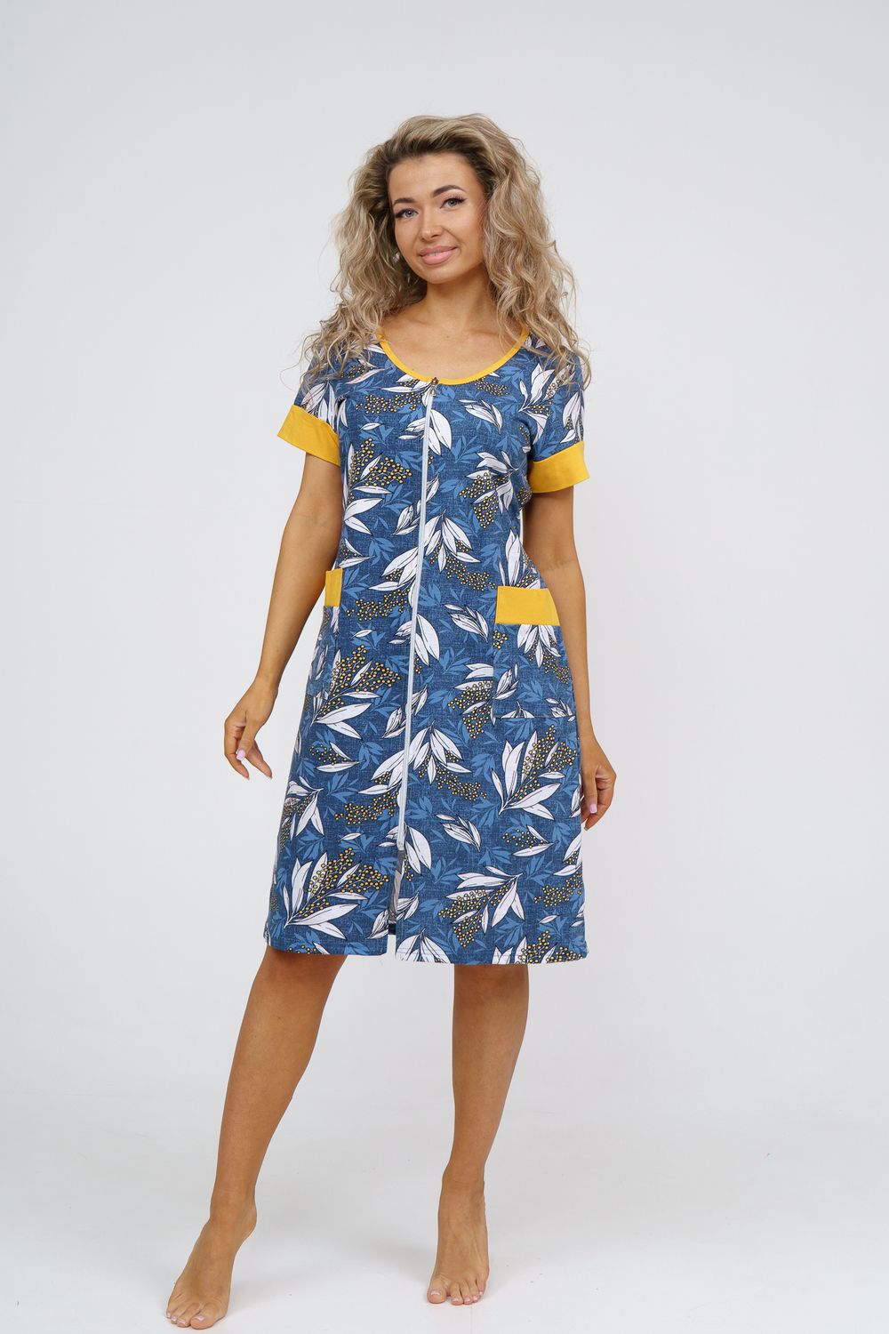 Халат 36945 - индиго