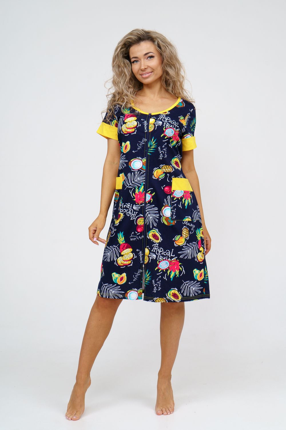 Халат 36946 - тропики