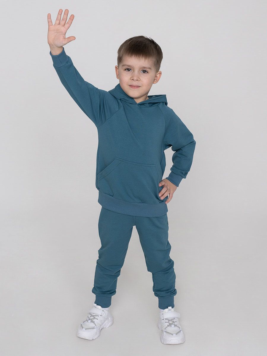 Костюм футер петля Active 20341 - морская волна