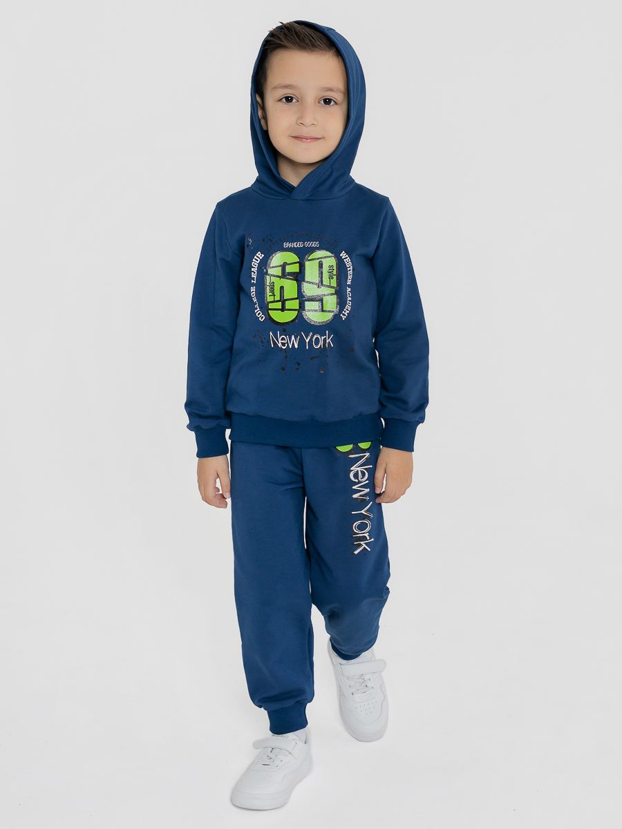 Костюм футер петля Аксель 20367 - темно-синий