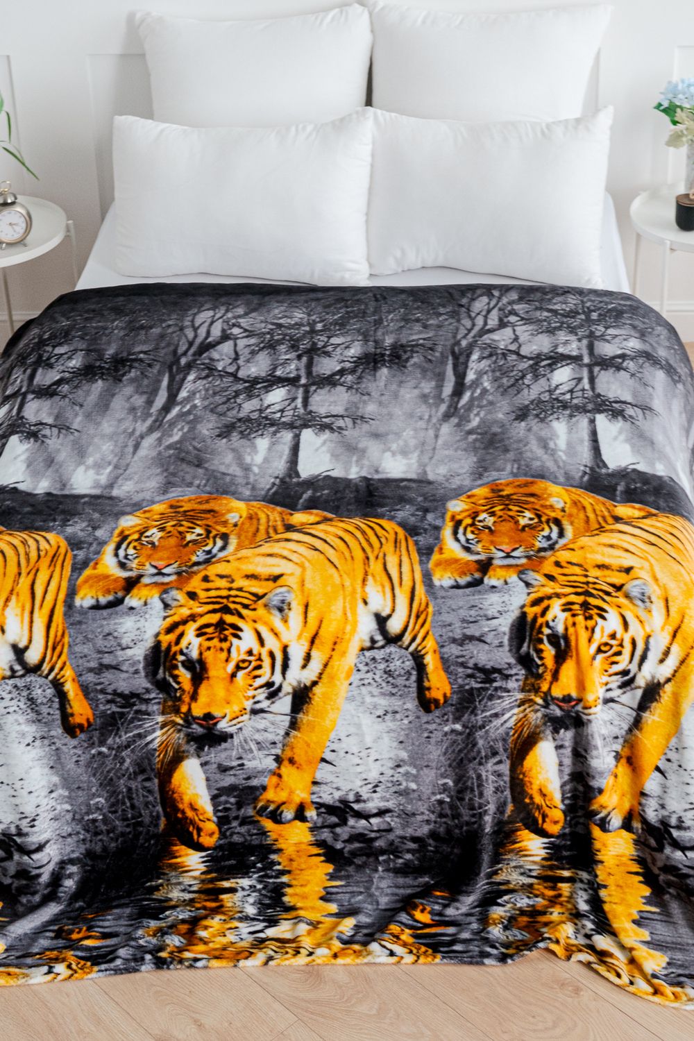 Покрывало трикотажное ворсовое ТМ Павлина, Тигр