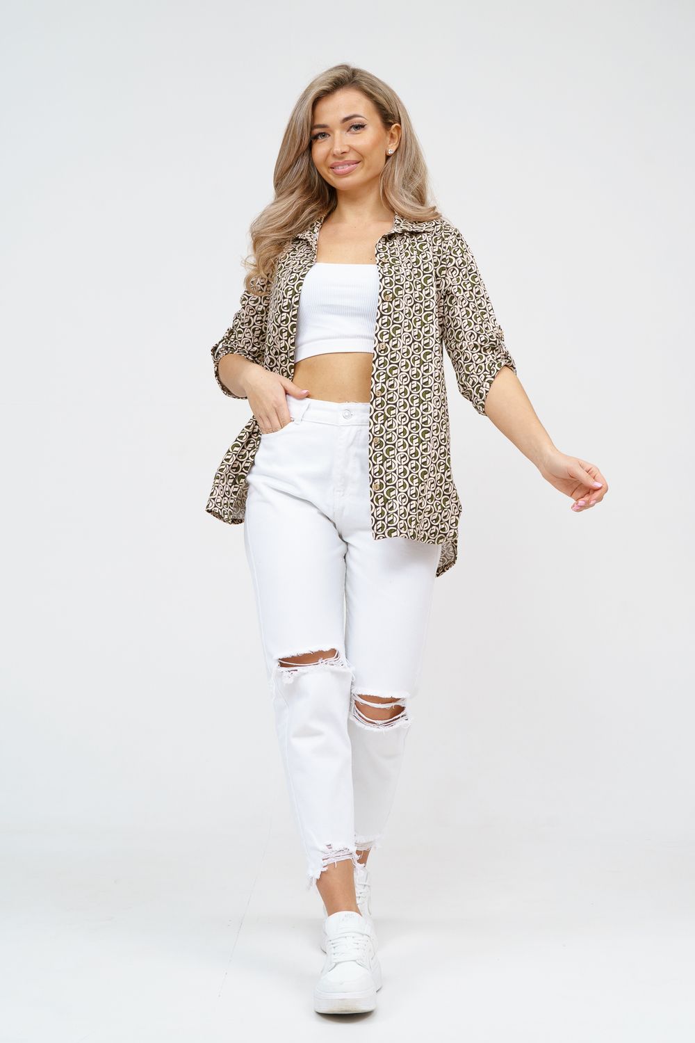 Рубашка 36926 - хаки